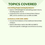 Project Finance & Dashboard Instructor Led Online Workshop