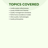 Certified Manager of Quality Instructor Led Online Training